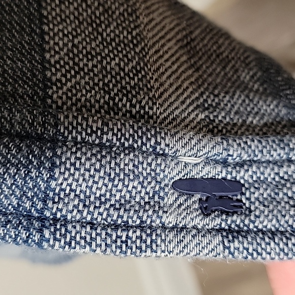 Johnnie-O Teton Shacket Shirt Stripe Button Down Collared Long Sleeve Pockets XL - Picture 8 of 15